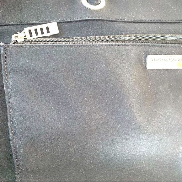 Women’s Dark Academia Donna Karan Black Tote Bag with Sleek Design - Picture 6 of 6